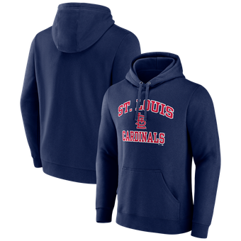 Men's Logo Athletic Navy St. Louis Cardinals Heart & Soul Hoodie