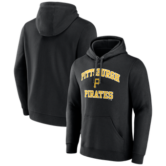 Men's Logo Athletic Black Pittsburgh Pirates Heart & Soul Hoodie