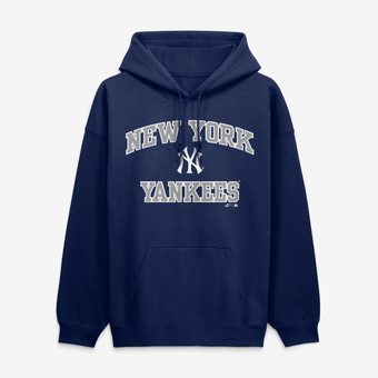 Men's Logo Athletic Navy New York Yankees Heart & Soul Hoodie