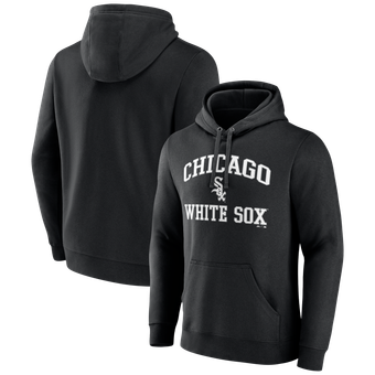 Men's Logo Athletic Black Chicago White Sox Heart & Soul Hoodie