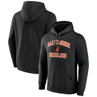 Men's Logo Athletic Black Baltimore Orioles Heart & Soul Hoodie