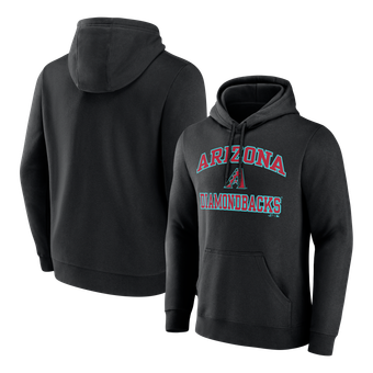 Men's Logo Athletic Black Arizona Diamondbacks Heart & Soul Hoodie
