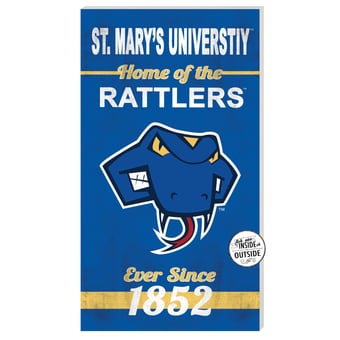 St. Mary's University Rattlers 11" x 20" Indoor/Outdoor Home Of The Sign