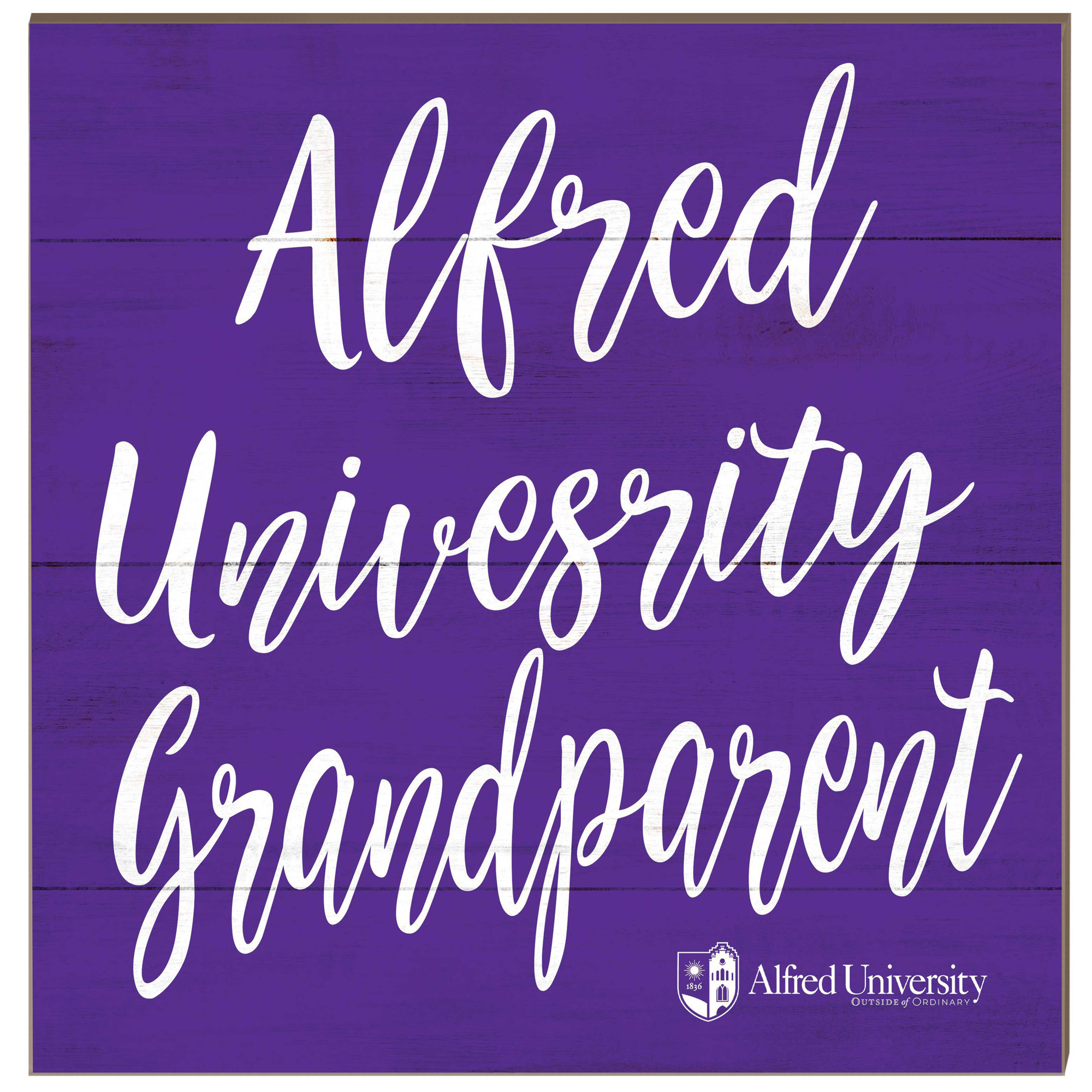 Alfred University Saxons 10'' x 10'' Grandparent Plaque
