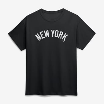 Men's Logo Athletic Black New York Yankees Wordmark T-Shirt