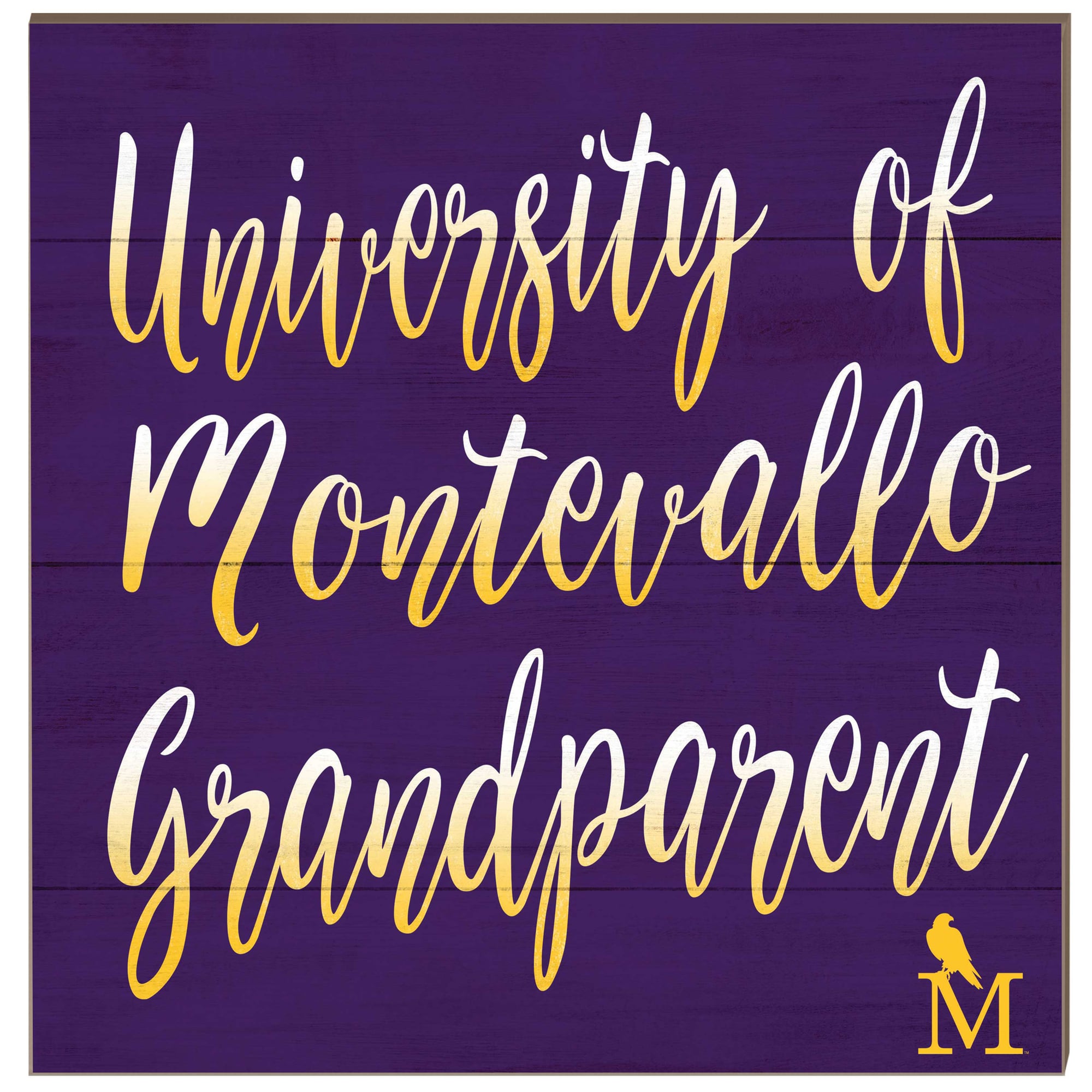 Montevallo Falcons 10'' x 10'' Grandparent Plaque