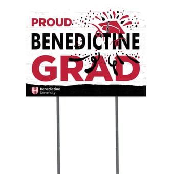 Benedictine Eagles 18" x 24" Grad Yard Sign