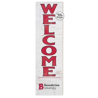 Benedictine Eagles 10'' x 35'' Indoor/Outdoor Welcome Sign