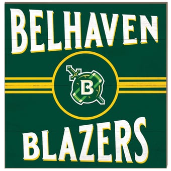 Belhaven Blazers 10'' x 10'' Retro Team Sign