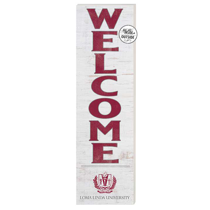 LLU Lions 10'' x 35'' Indoor/Outdoor Welcome Sign