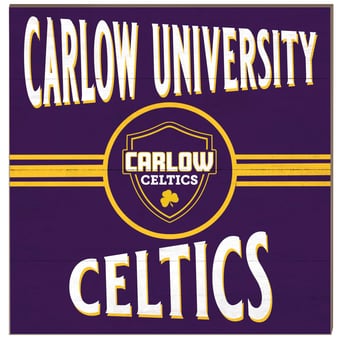 Carlow University Celtics 10'' x 10'' Retro Team Sign