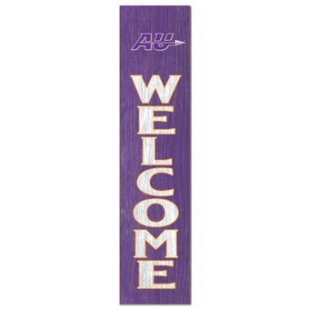 Alfred University Saxons 12'' x 48'' Welcome Outdoor Leaner