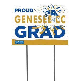 SUNY Genesee Community College 18" x 24" Grad Yard Sign
