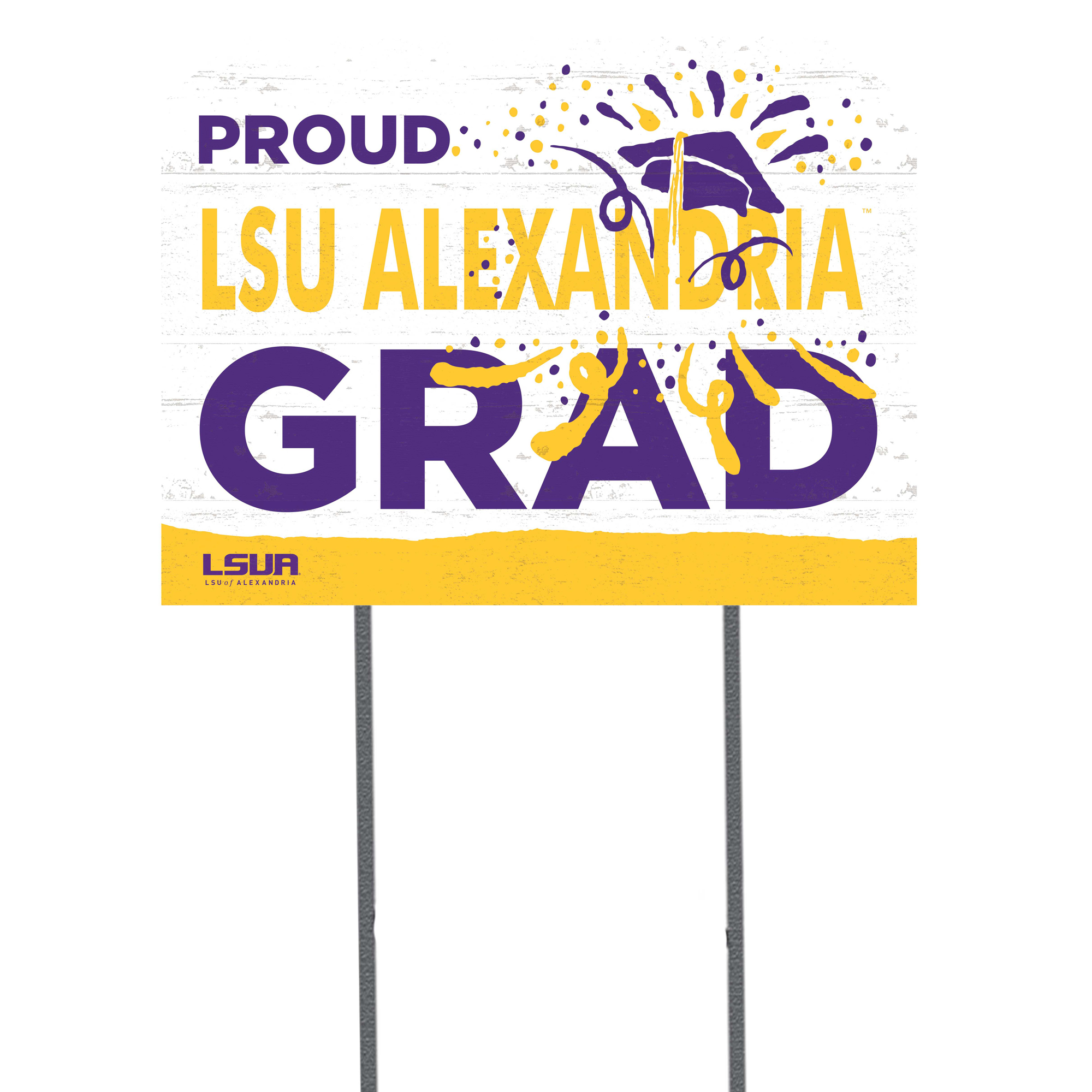 LSUA Generals 18" x 24" Grad Yard Sign