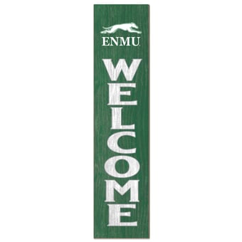 Eastern New Mexico Greyhounds 12'' x 48'' Welcome Outdoor Leaner