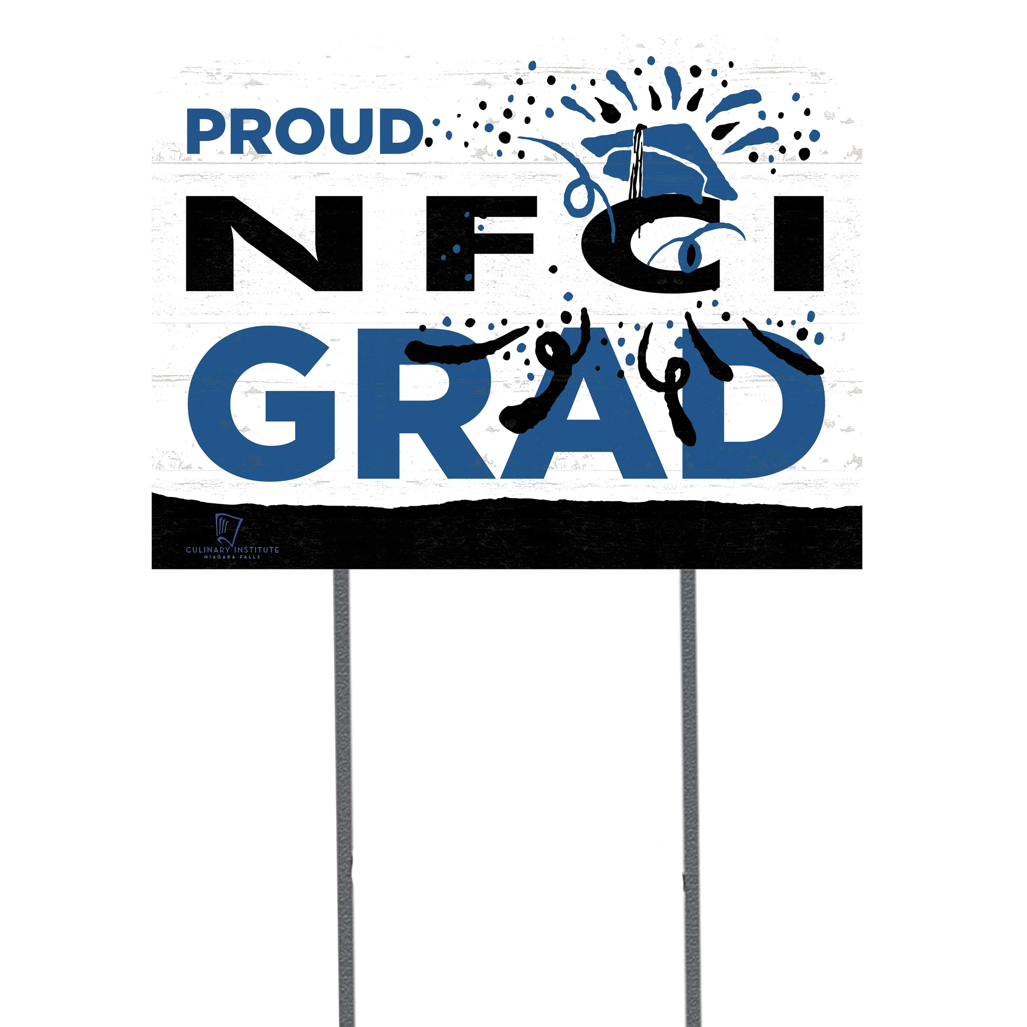 Niagara Falls Culinary Institute 18" x 24" Grad Yard Sign