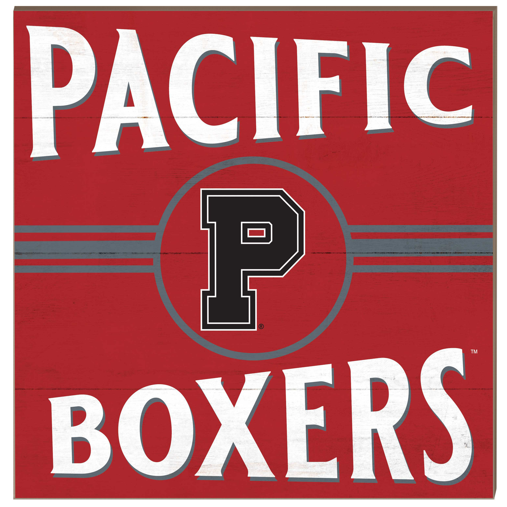 Pacific Boxers 10'' x 10'' Retro Team Sign