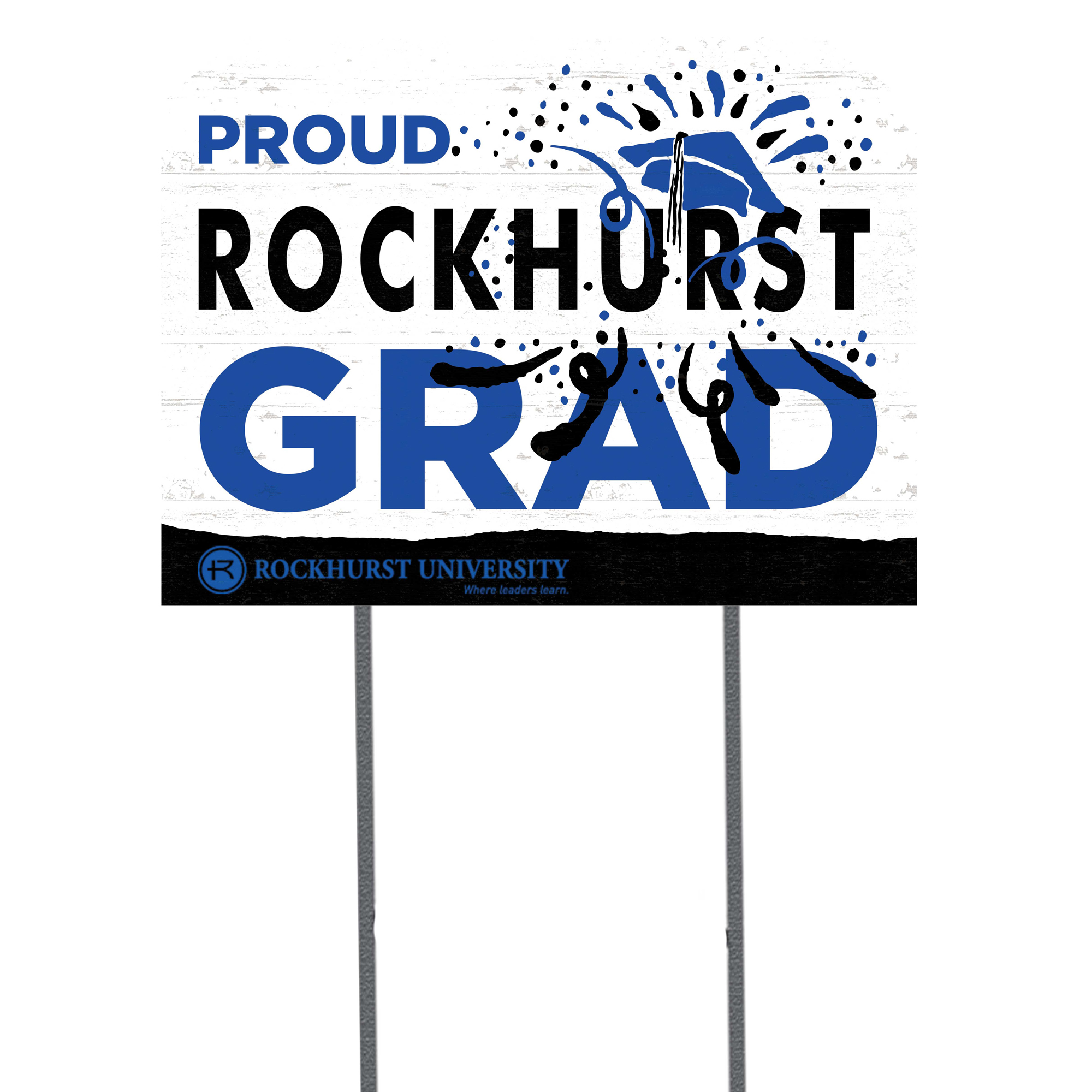 Rockhurst Hawks 18" x 24" Grad Yard Sign