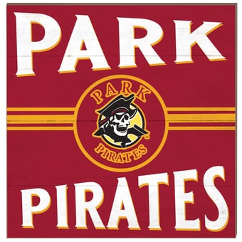 Park Pirates 10'' x 10'' Retro Team Sign