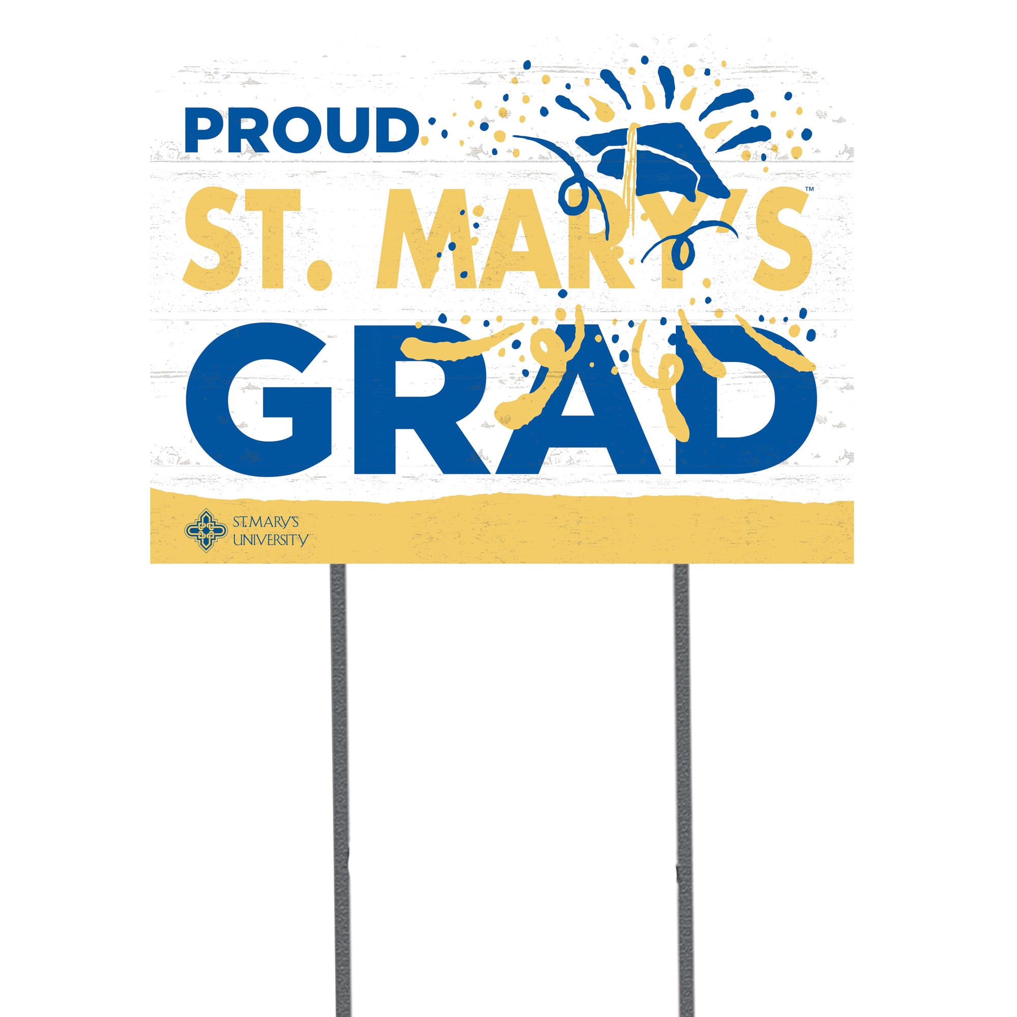 St. Mary's University Rattlers 18" x 24" Grad Yard Sign