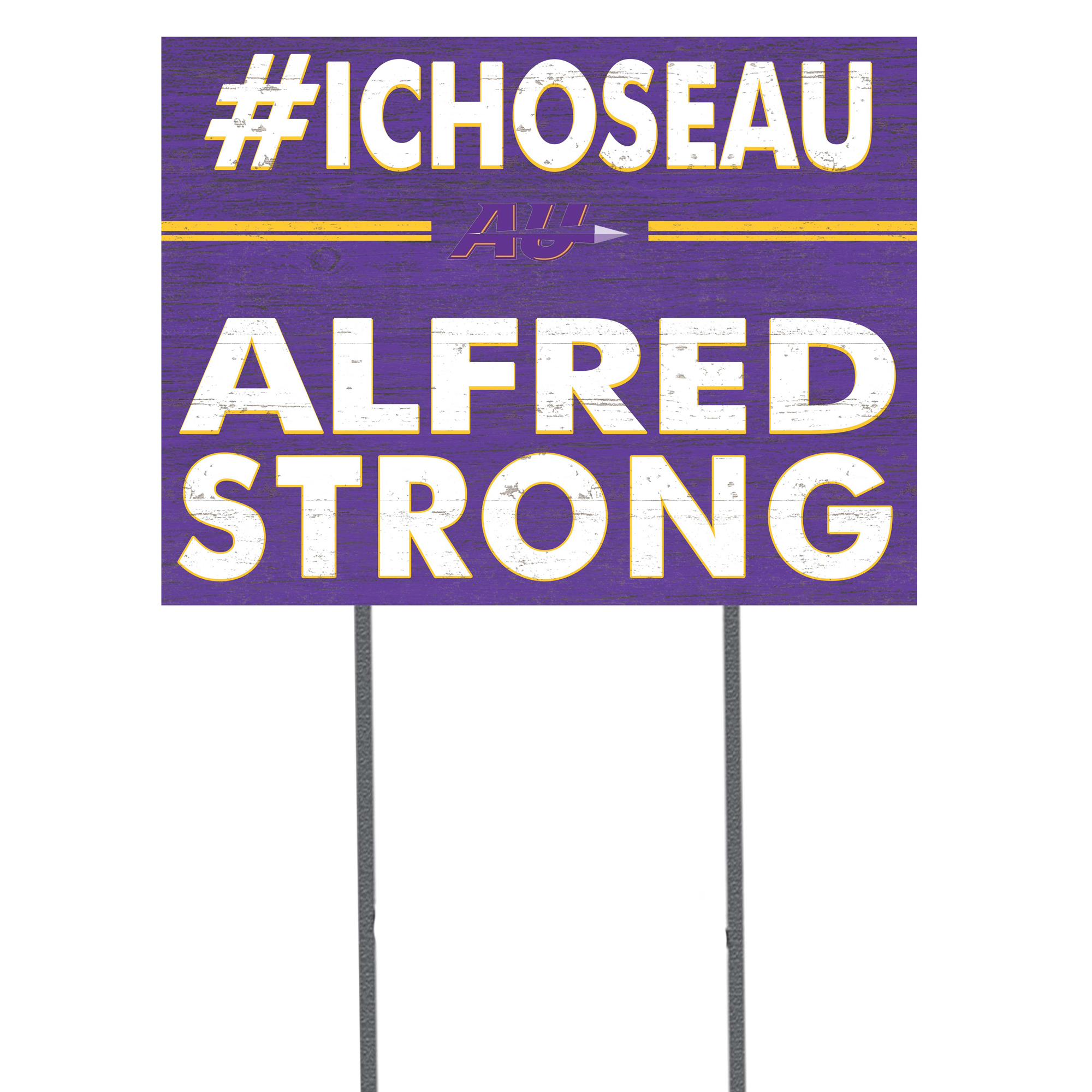 Alfred University Saxons 18'' x 24'' I Chose Lawn Sign