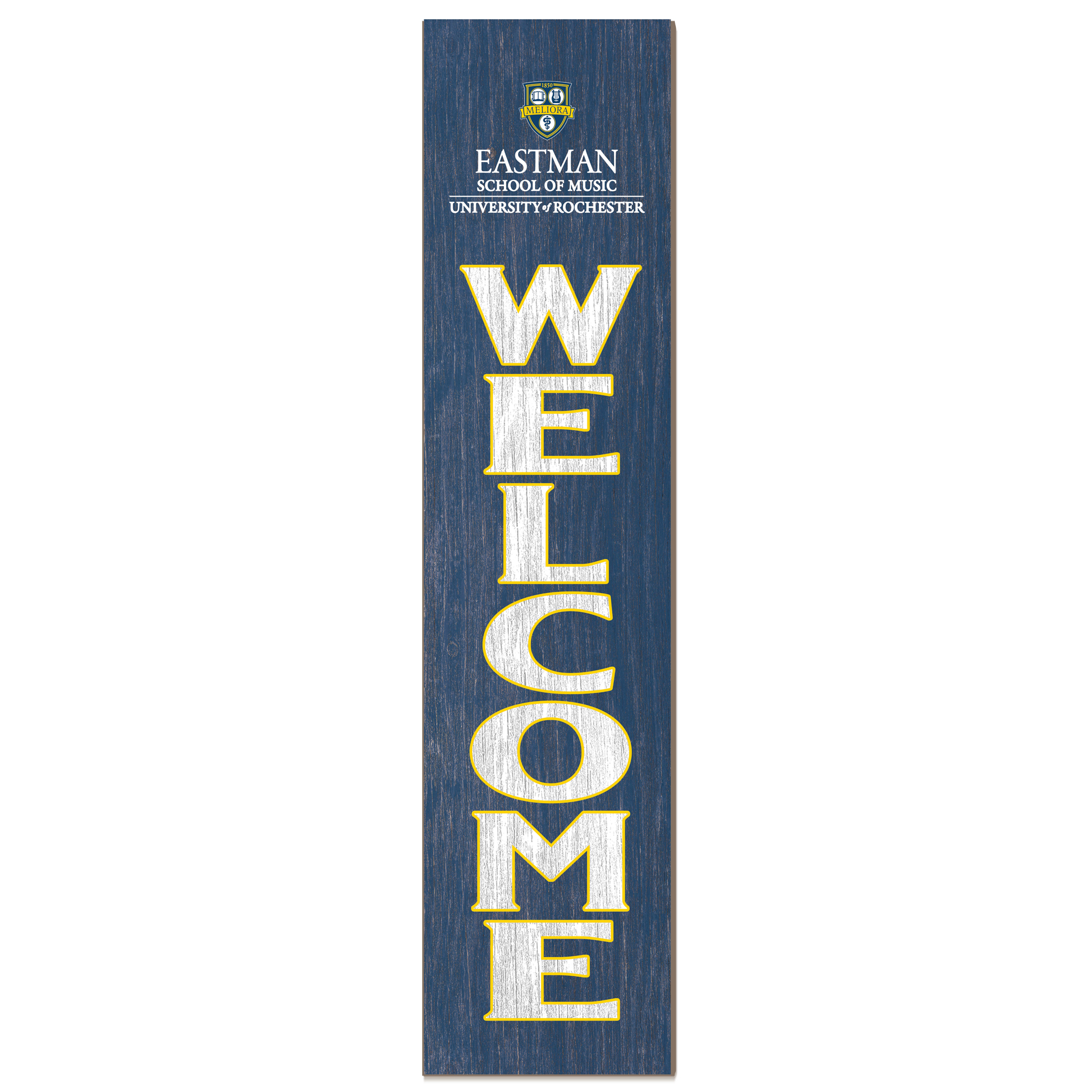 Rochester Yellow Jackets 12'' x 48'' Welcome Outdoor Leaner