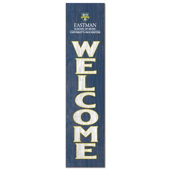 Rochester Yellow Jackets 12'' x 48'' Welcome Outdoor Leaner