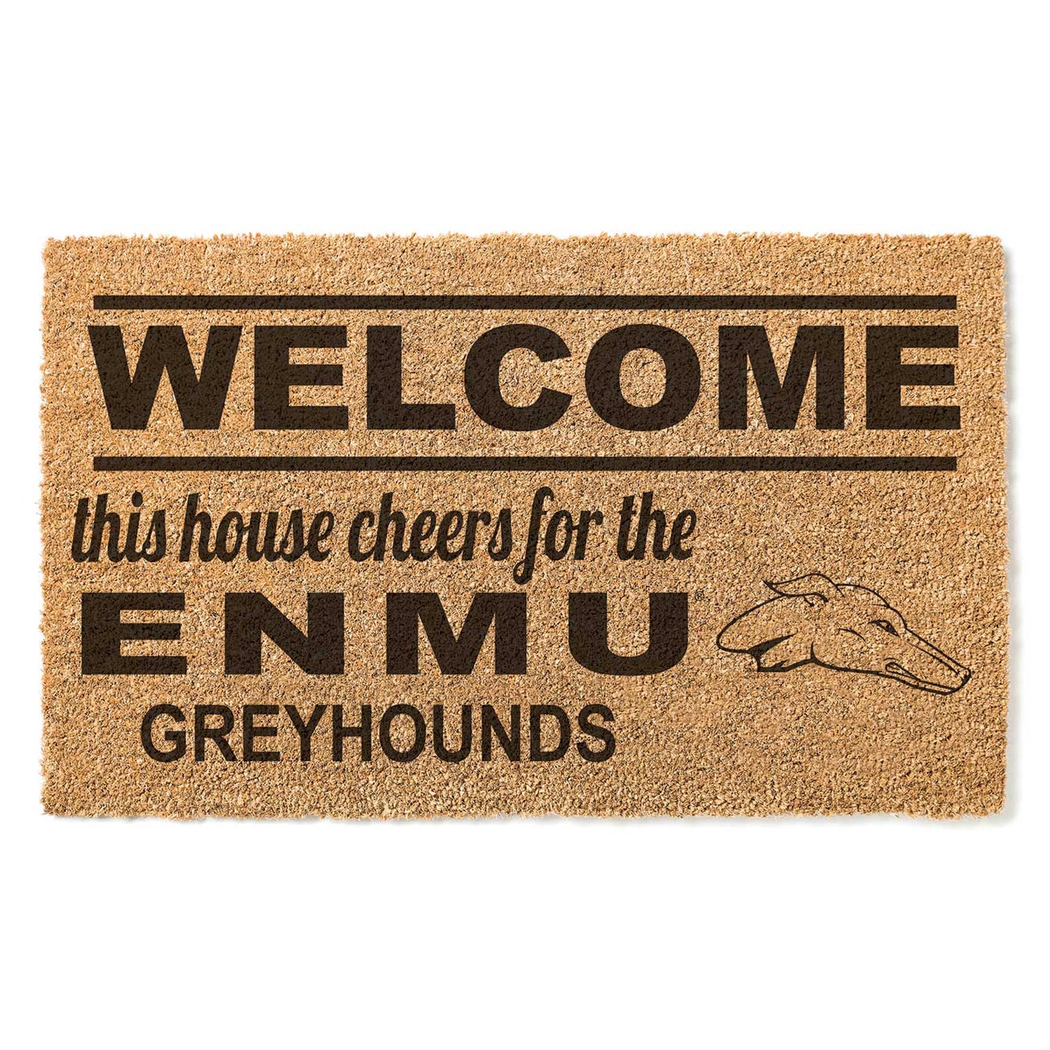 Eastern New Mexico Greyhounds 18" x 30" Welcome Doormat