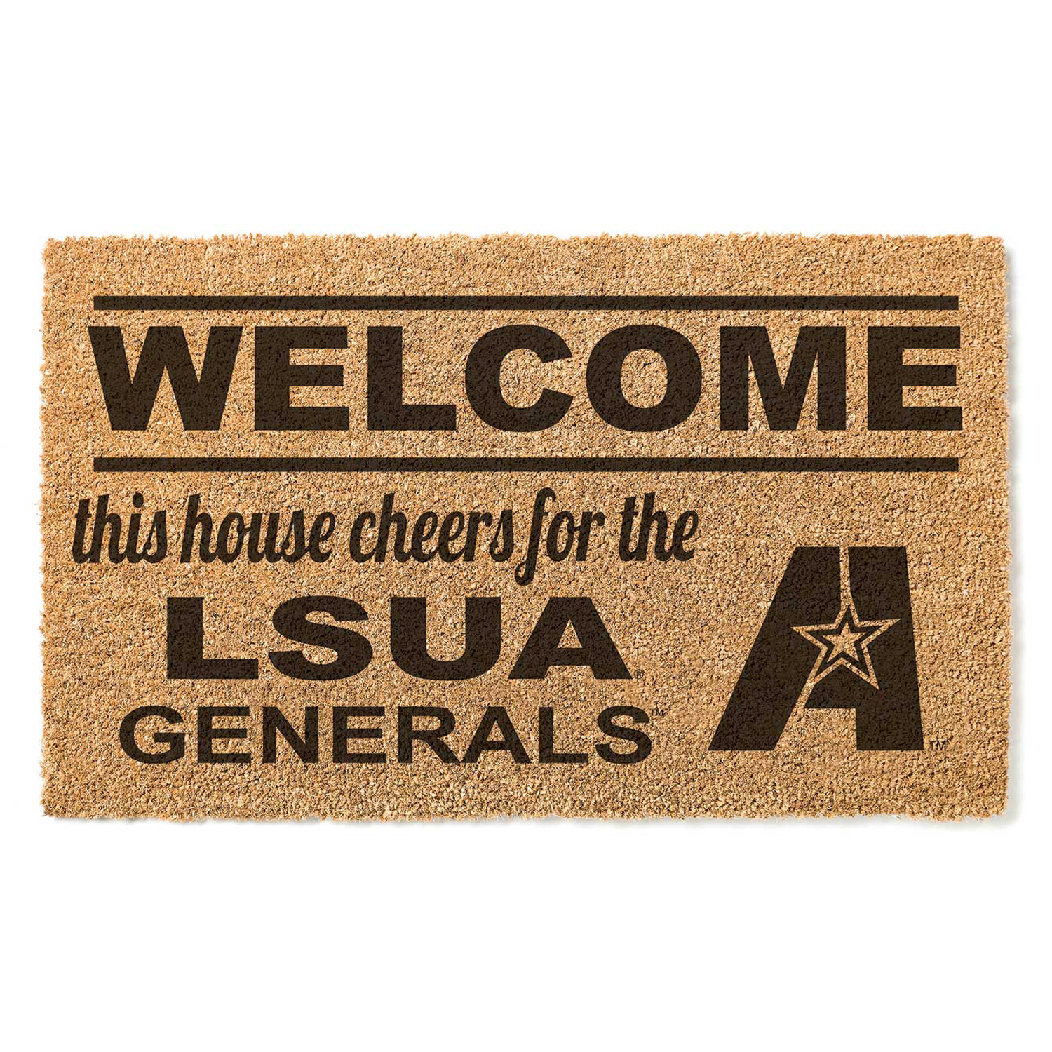LSUA Generals 18" x 30" Welcome Doormat