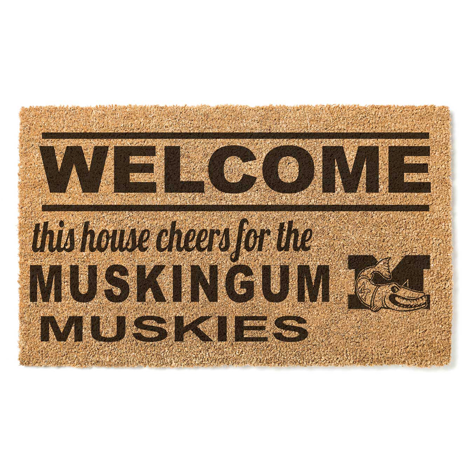 Muskingum Muskies 18″ x 30″ Welcome Doormat Muskingum Muskies 18″ x 30″ Welcome Doormat