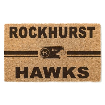 Rockhurst Hawks 18" x 30" Team Logo Doormat