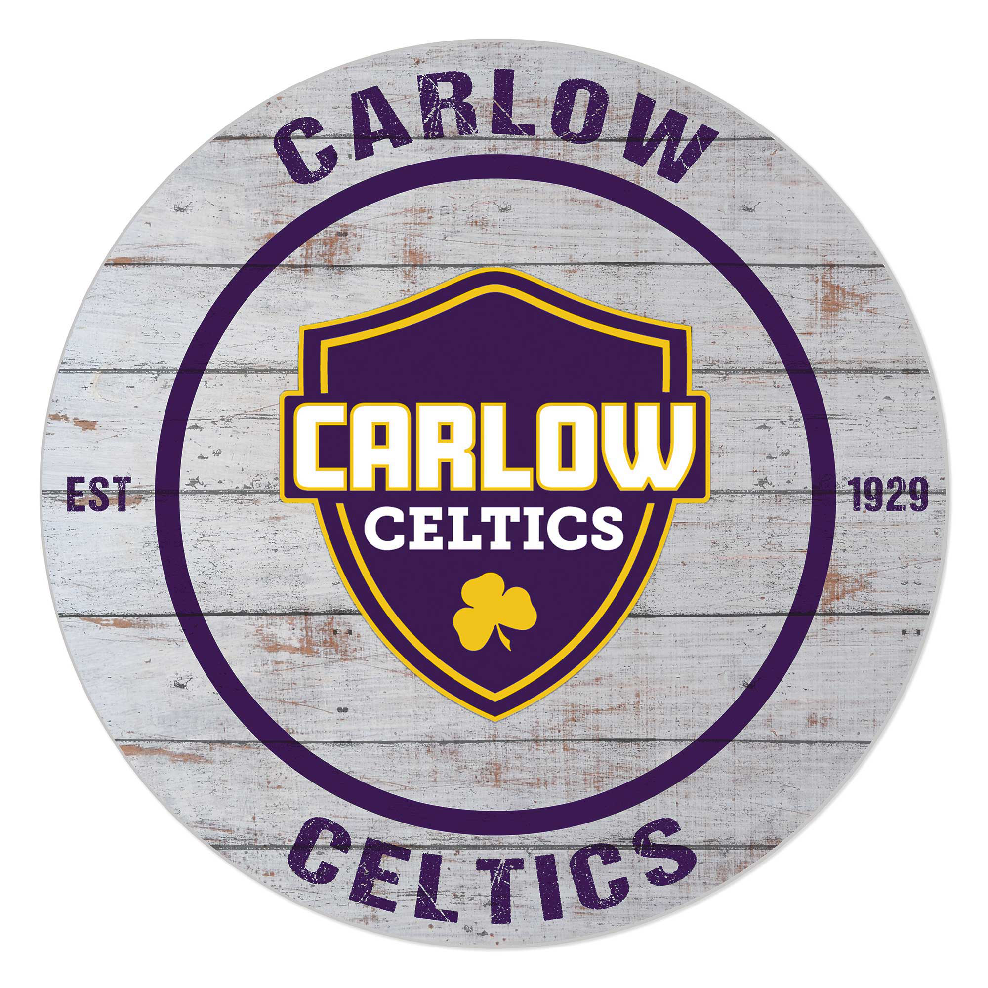 Carlow University Celtics 20” x 20” Indoor/Outdoor Weathered Circle Sign Carlow University Celtics 20” x 20” Indoor/Outdoor Weathered Circle Sign
