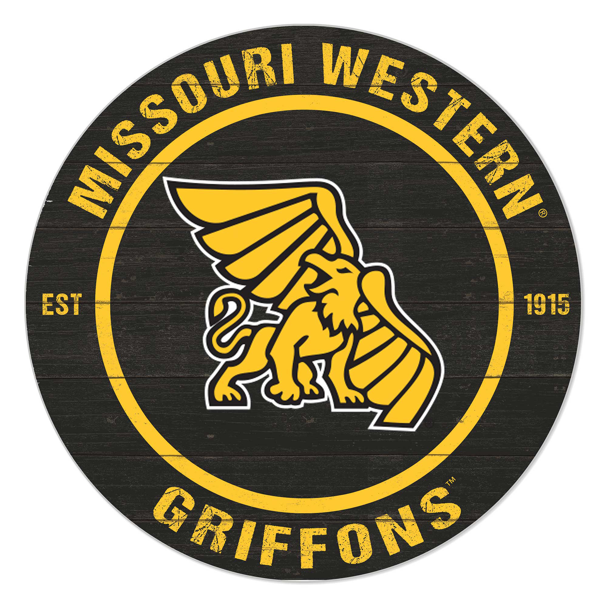 Missouri Western State Griffons 20'' x 20'' Indoor/Outdoor Team Color Circle Sign