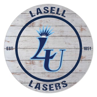 Lasell Lasers 20'' x 20'' Indoor/Outdoor Weathered Circle Sign