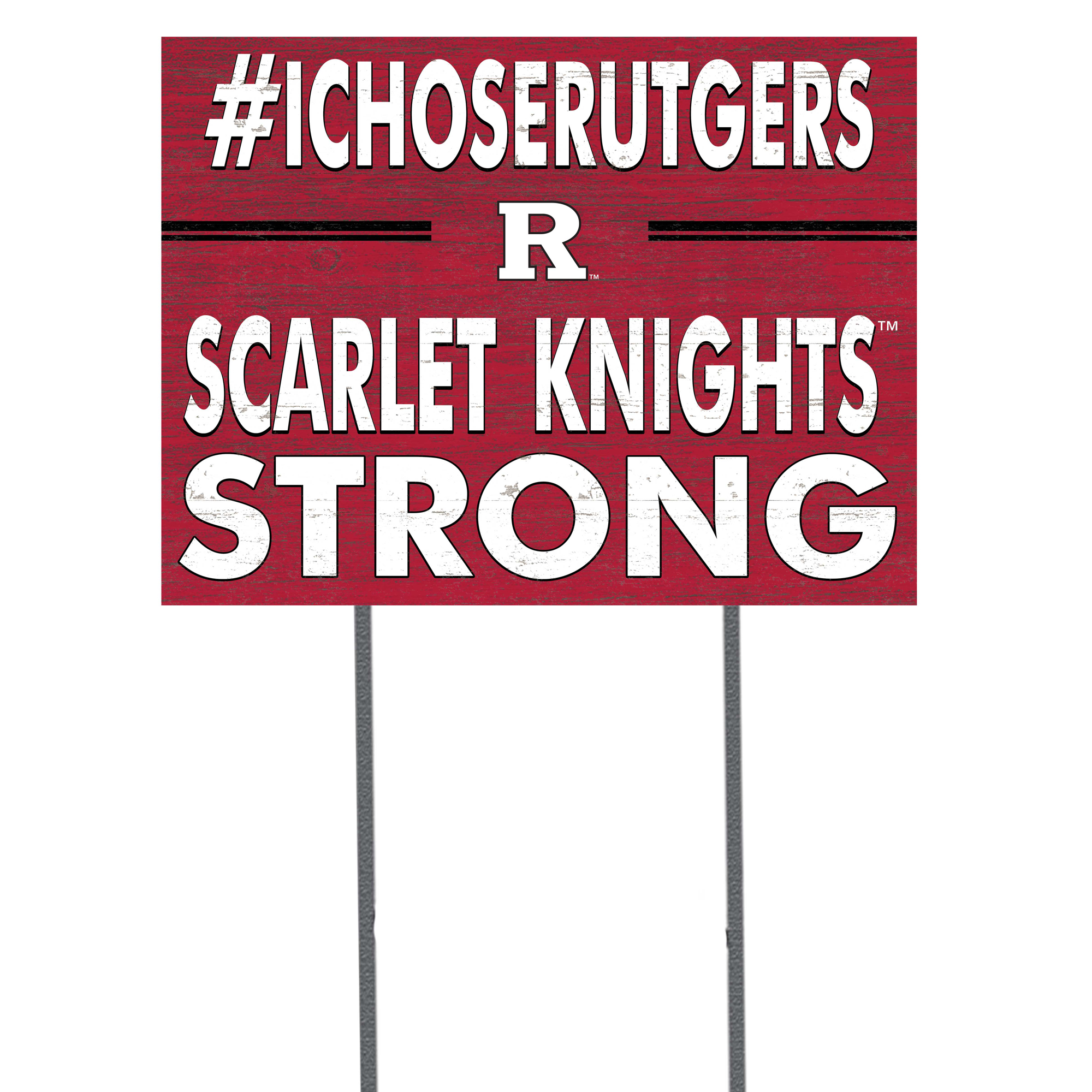 Rutgers Scarlet Knights 18'' x 24'' I Chose Lawn Sign