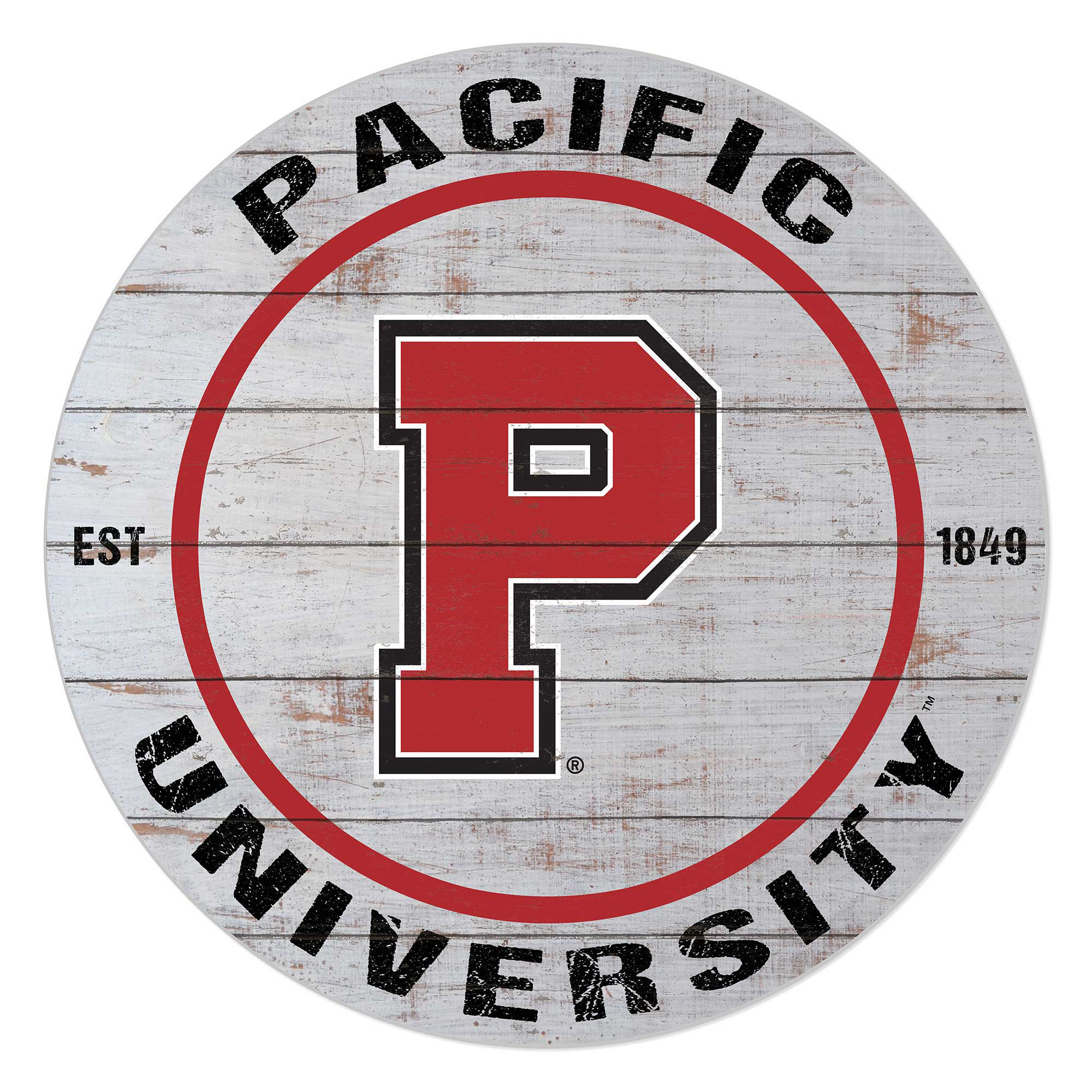 Pacific Boxers 20'' x 20'' Indoor/Outdoor Weathered Circle Sign