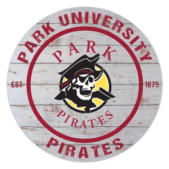 Park Pirates 20'' x 20'' Indoor/Outdoor Weathered Circle Sign