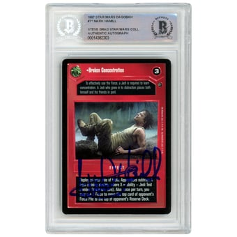 Mark Hamill Star Wars Autographed 1997 Topps CCG #31 BAS Authenticated Authentic Card - The Steve Grad Collection