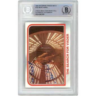 Mark Hamill Autographed 1980 Topps The Empire Strikes Back #102 BAS Authenticated Card with "Oh S---!" Inscription