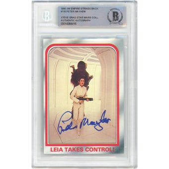 Peter Mayhew Star Wars Autographed 1980 Topps The Empire Strikes Back #110 BAS Authenticated Card - The Steve Grad Collection