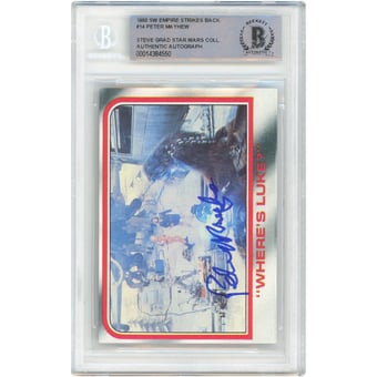 Peter Mayhew Star Wars Autographed 1980 Topps The Empire Strikes Back #14 BAS Authenticated Card - The Steve Grad Collection
