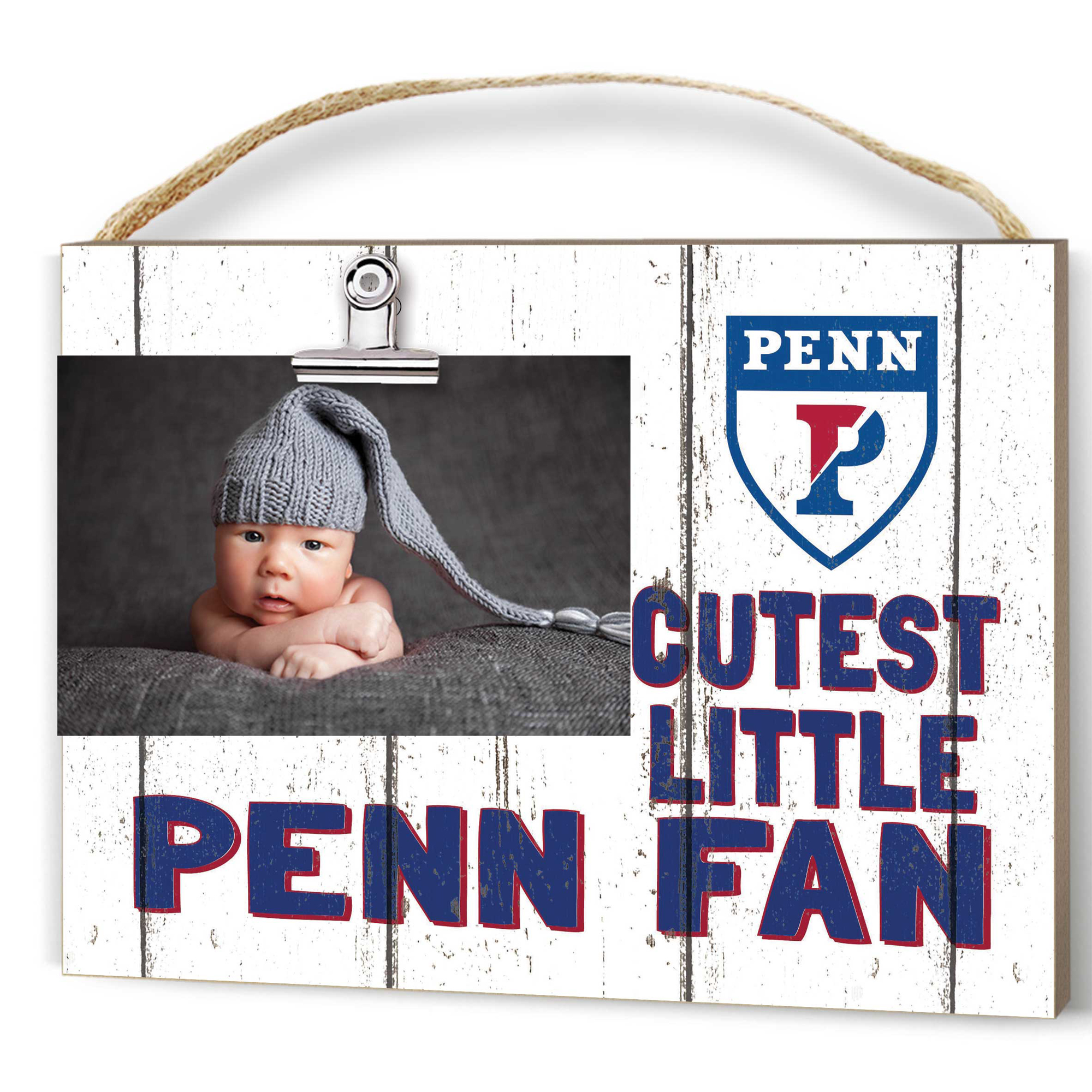 Pennsylvania Quakers 8'' x 10'' Cutest Little Weathered Logo Clip Photo Frame