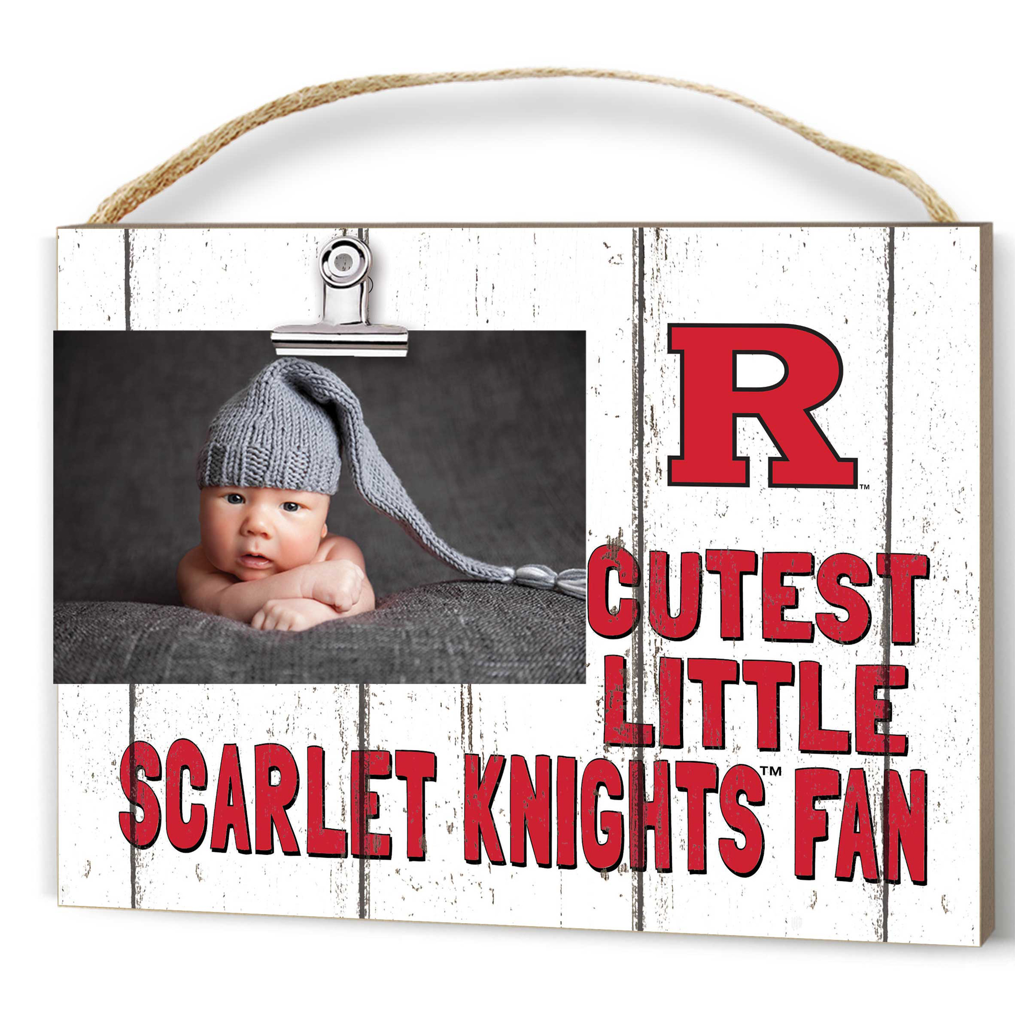 Rutgers Scarlet Knights 8'' x 10'' Cutest Little Weathered Logo Clip Photo Frame