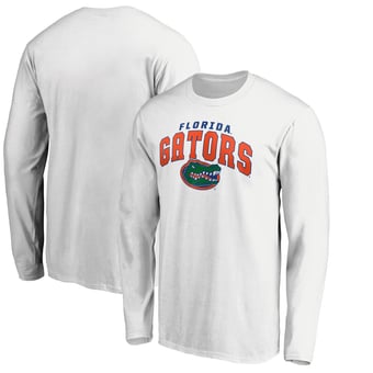 Men's Fanatics White Florida Gators Steady Long Sleeve T-Shirt