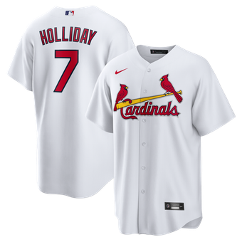 Men's Nike Matt Holliday White St. Louis Cardinals Home Retired Player Replica Jersey