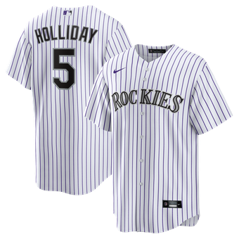 Men's Nike Matt Holliday White Colorado Rockies Home Retired Player Replica Jersey