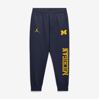 Men's Jordan Brand Navy Michigan Wolverines Primetime Club Fleece Joggers
