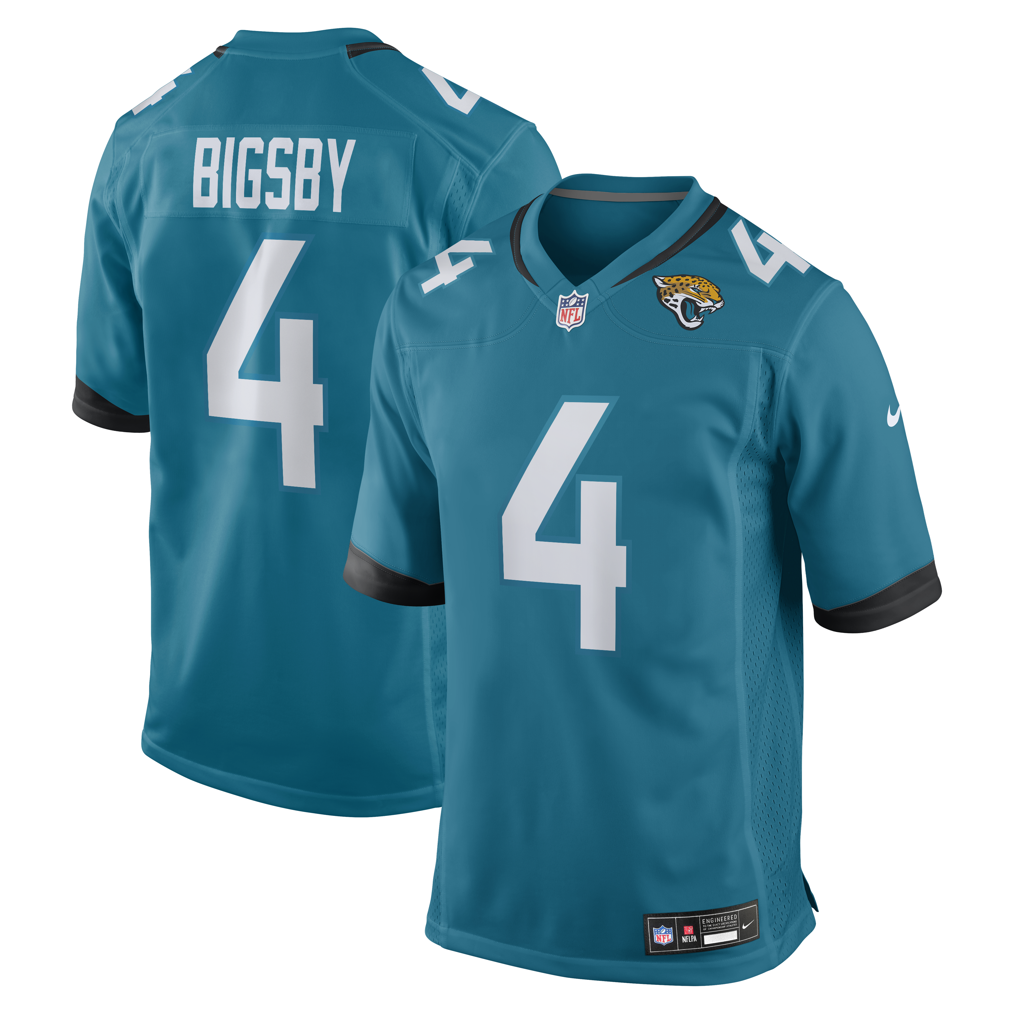Men's Nike Tank Bigsby Teal Jacksonville Jaguars Game Jersey