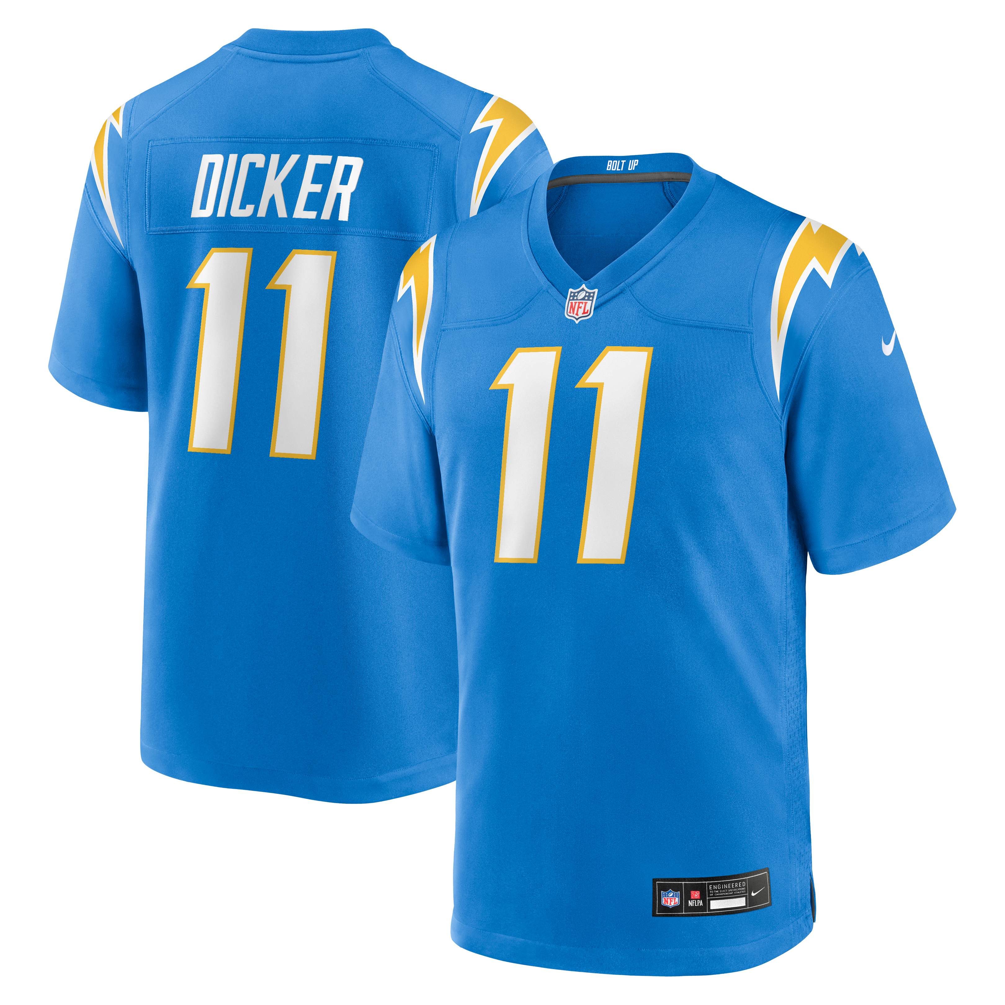 Men's Nike Cameron Dicker Powder Blue Los Angeles Chargers Game Jersey