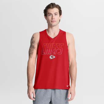 Men's Nike Red Kansas City Chiefs Kickoff Miler Dri-FIT Tank? Top